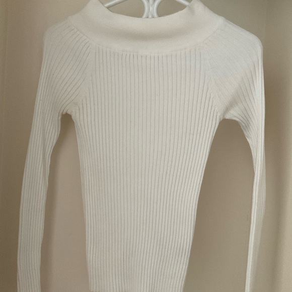 Ivory Off The Shoulder Sweater - Picture 4 of 4